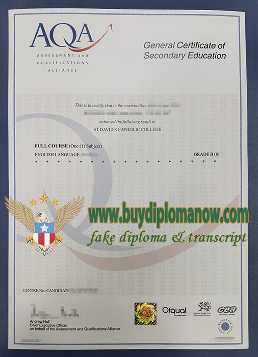Purchase a fake AQA certificate Purchase a AQA certificate