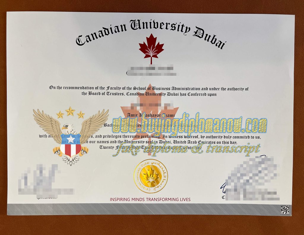how to get a Canadian University Dubai fake diploma