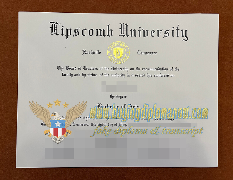 Lipscomb University Fake Degree