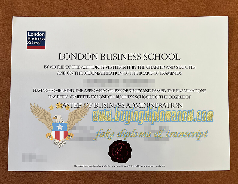 London Business School fake Diploma