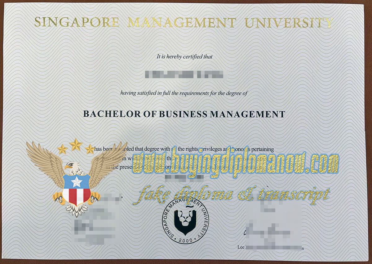 How to fake Singapore management university diploma