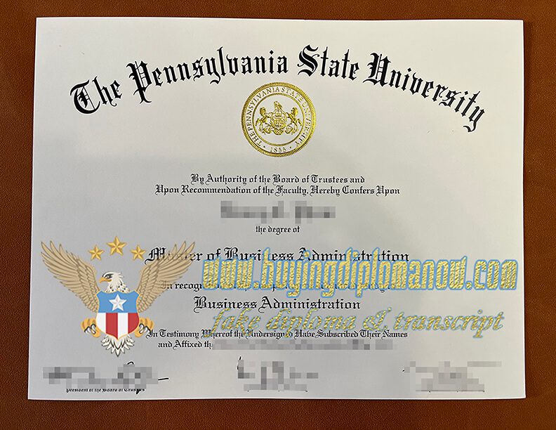 Penn State fake diploma, Pennsylvania State University fake degree Penn State fake diploma