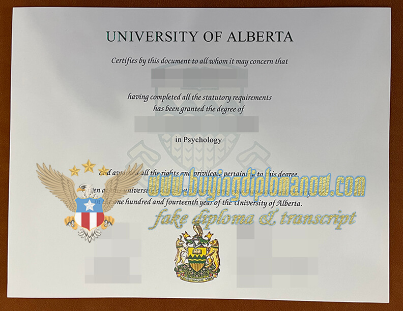 how to University of Alberta fake diploma