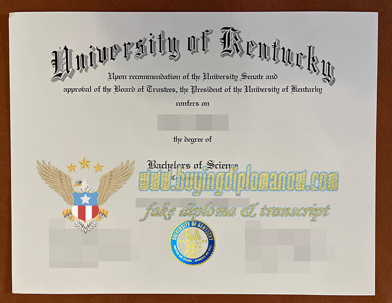 University of Kentucky Fake Diploma