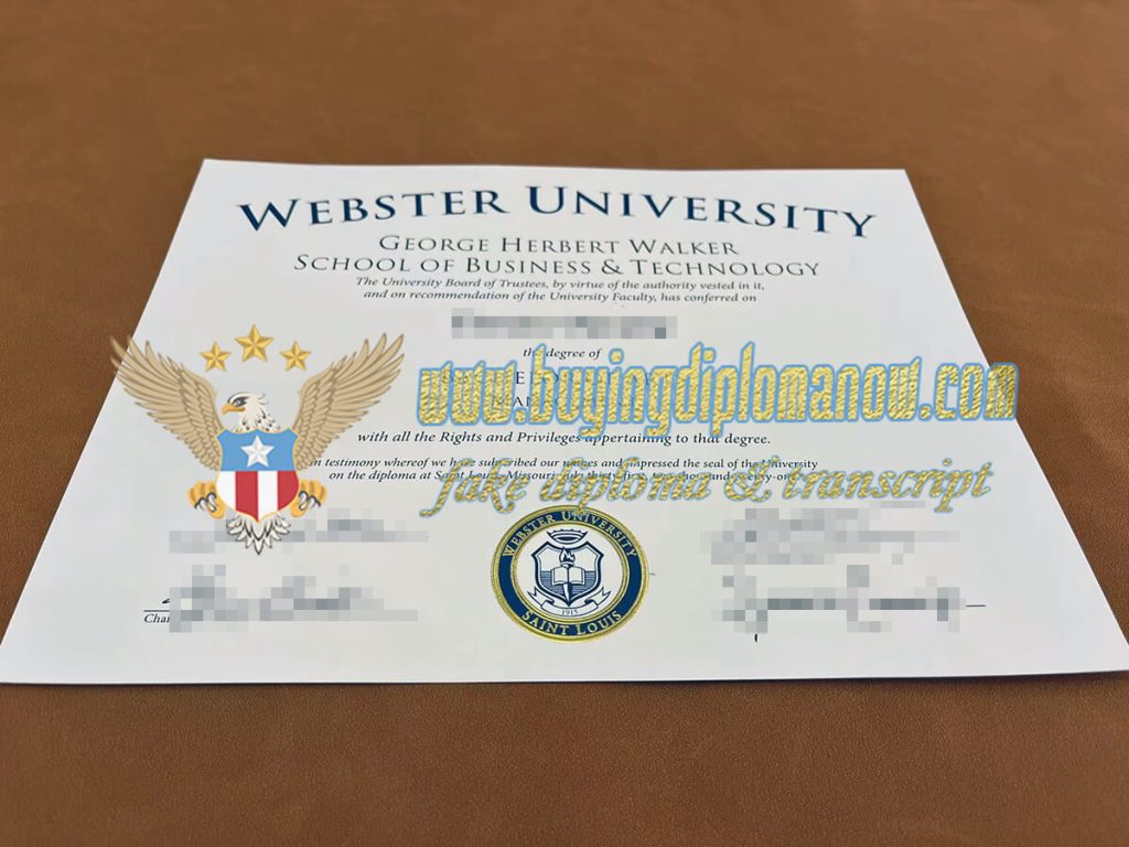 buy fake webster university