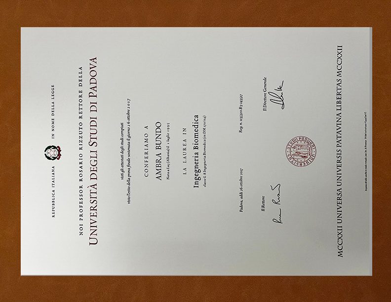 University of Padua fake diploma