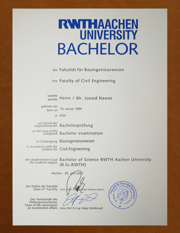 Rheinisch-Westfälische Technische Hochschule Aachen fake diploma