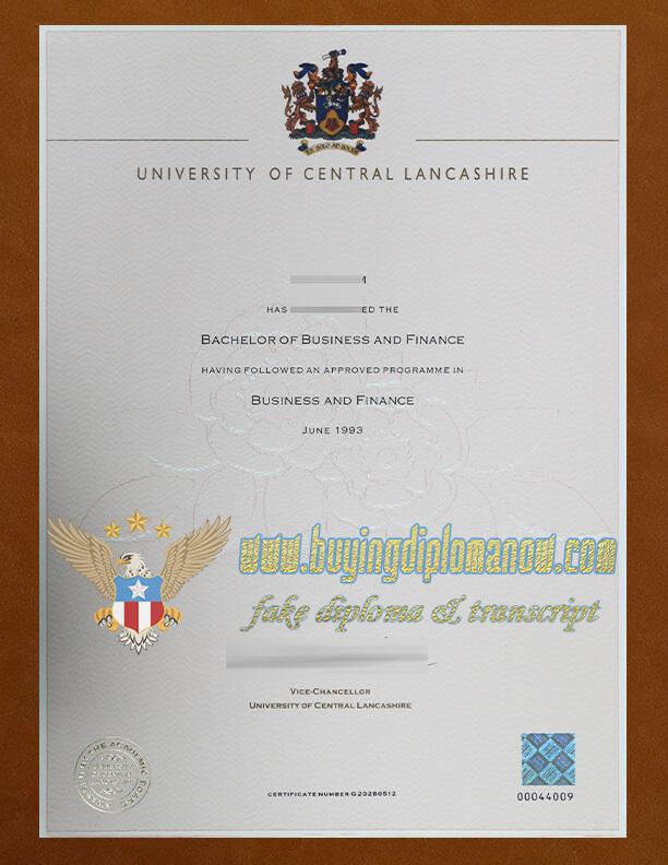 University of Central Lancashire fake degree 