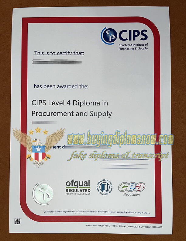 Buy a fake CIPS certification,