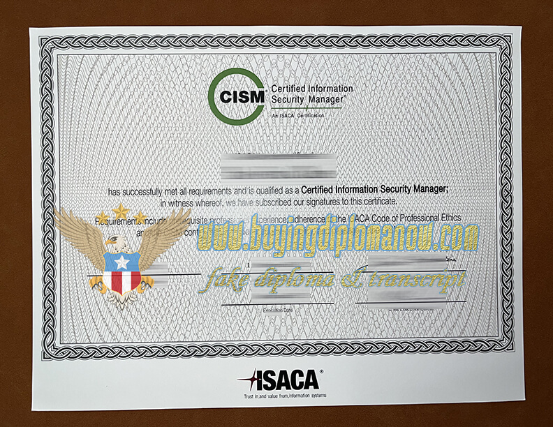 Buy a CISM certification