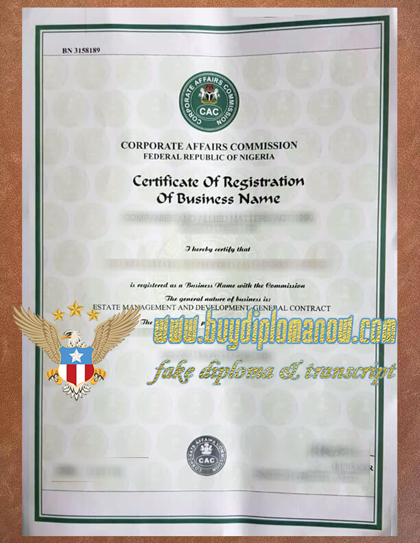 fake Corporate Affairs Commission certificate How to make a fake Corporate Affairs Commission certificate in NIGERIA