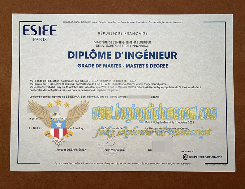 Make ESIEE Paris fake diploma