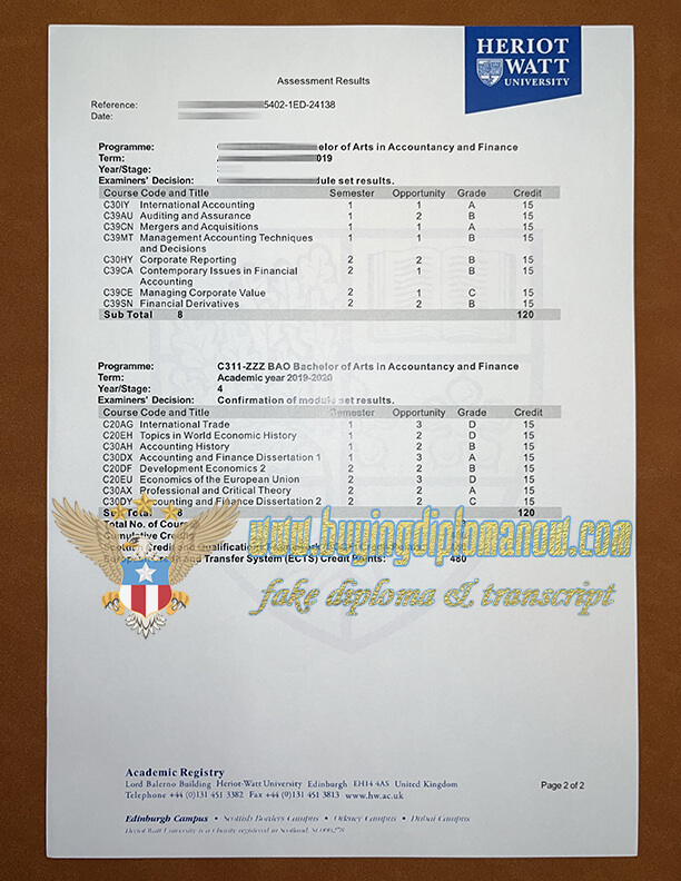 How to Buy Heriot-Watt University fake transcript and diploma Buy a Heriot-Watt University fake transcript and diploma