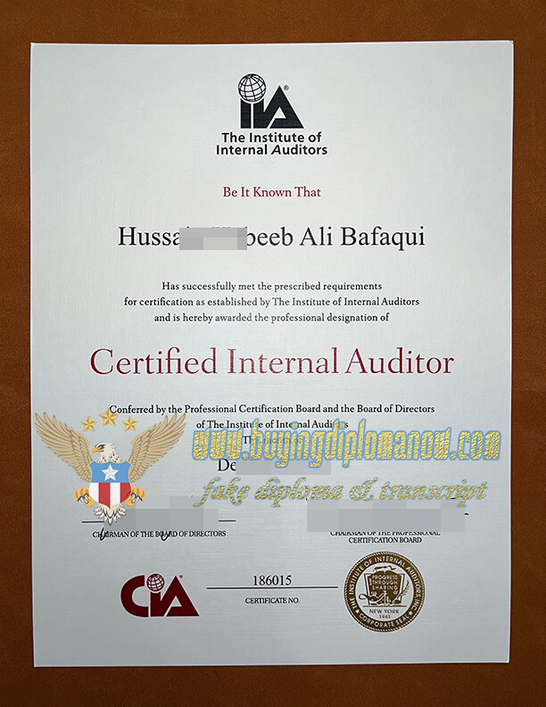 Make fake CIA certificate