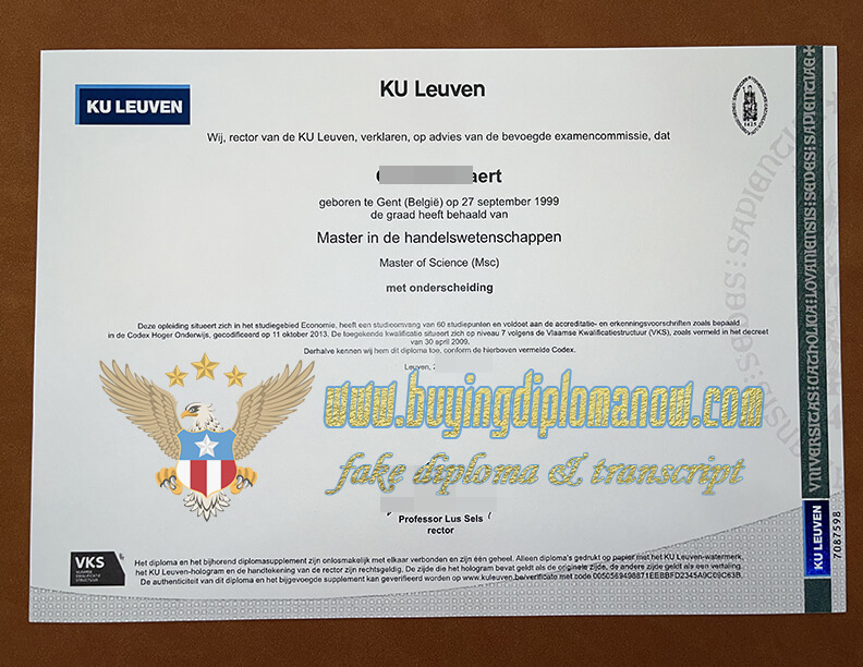 how to KU Leuven fake diploma