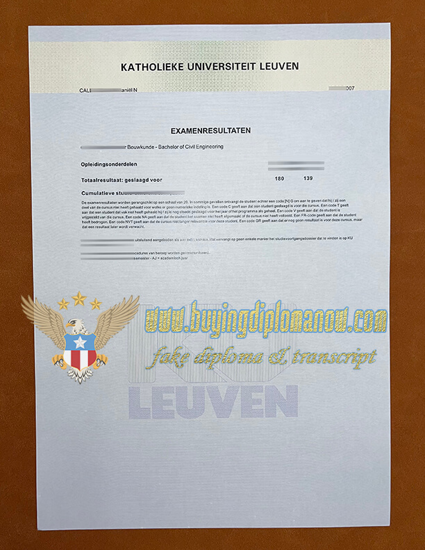 Buy Katholieke Universiteit Leuven Fake Transcript in Belgium How to Katholieke Universiteit Leuven Transcript