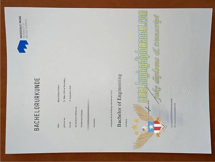 Mainz University of Applied Sciences Diploma