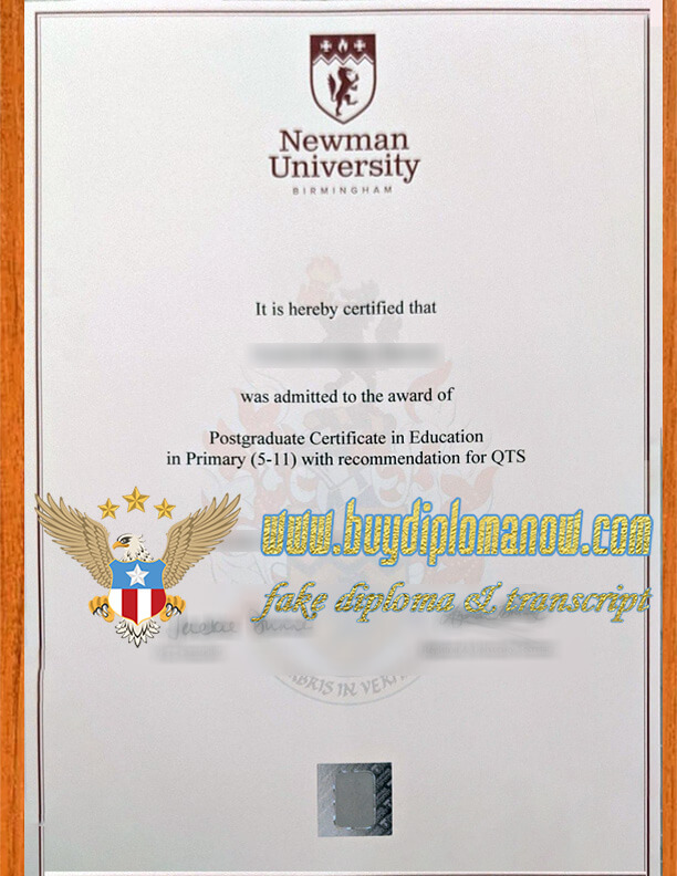 The Secret of Buy Newman University, Birmingham Fake Diploma sample