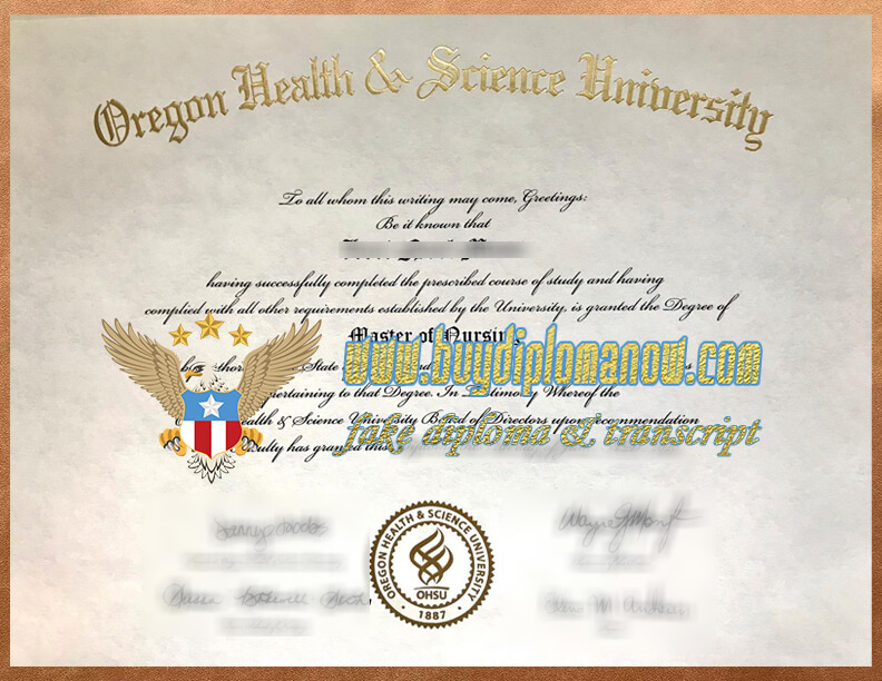 Cash For order Oregon Health & Science University (OHSU) Fake Diploma 