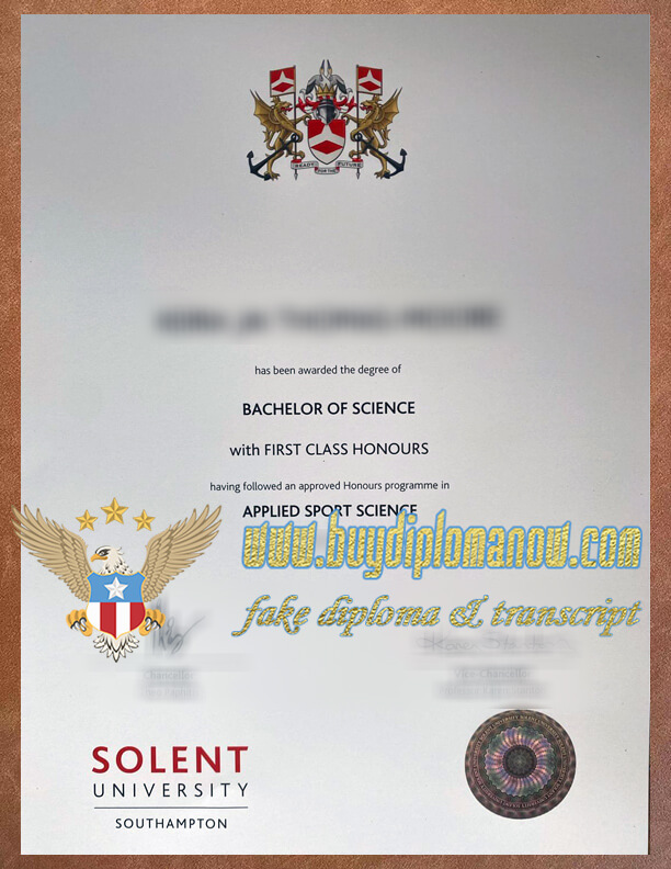 Solent University fake diploma 3 things you must know to buy Solent University fake diploma