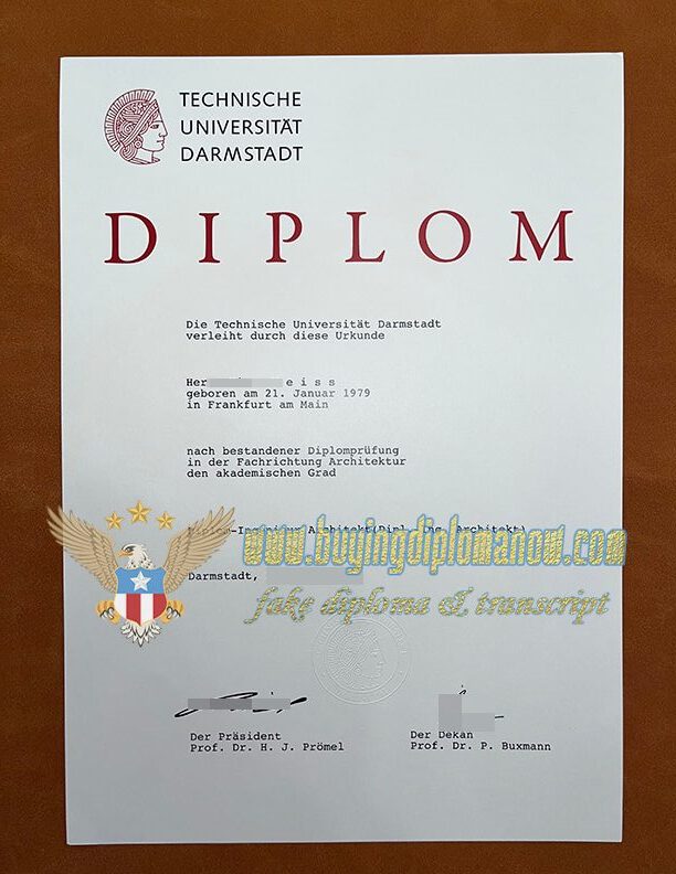 get Technical University of Darmstadt fake degree