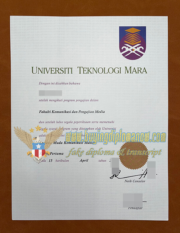Buy a Universiti Teknologi MARA fake diploma