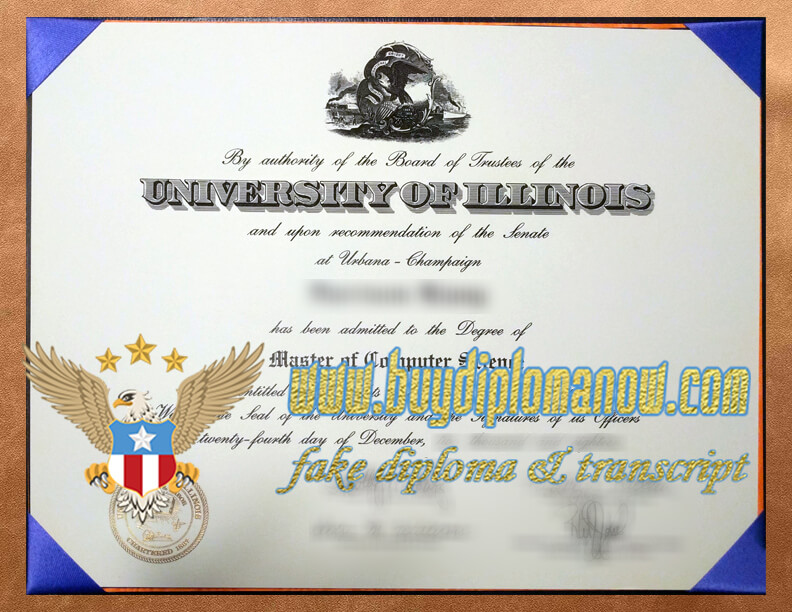 Make a University of Illinois at Urbana Champaign fake diploma