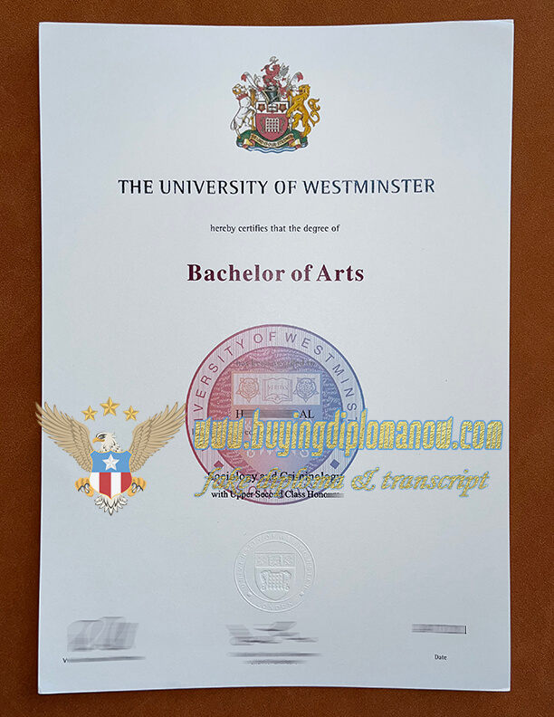 Where to University of Westminster fake  diploma