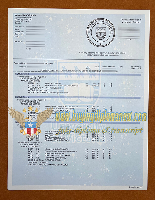 Where to UVic fake Transcript Make UVic fake Transcript
