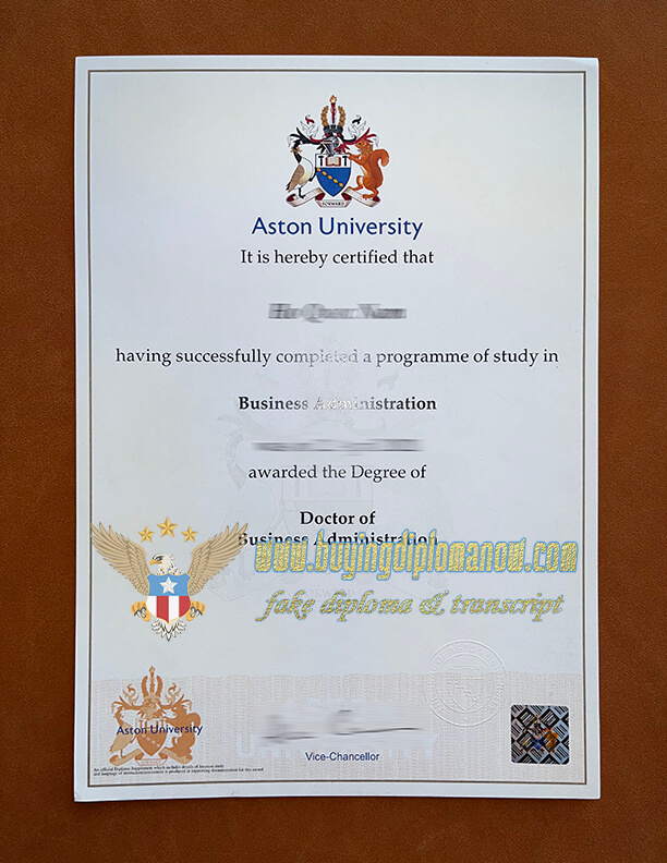 Find out how to start a fake Aston University masters degree how to start a fake Aston University degree