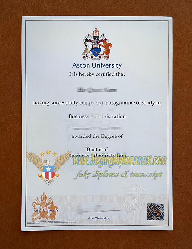  how to start a fake Aston University degree