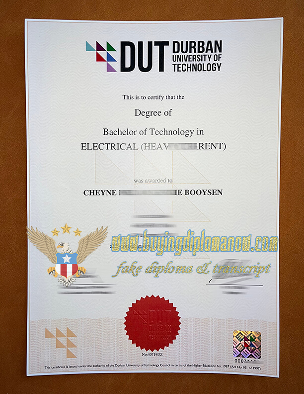Make DUT fake diploma, get fake DUT degree certificate Where to fake DUT diploma