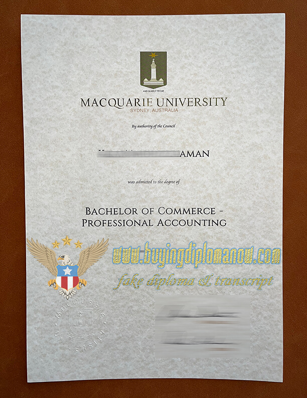 get Macquarie University faek degree
