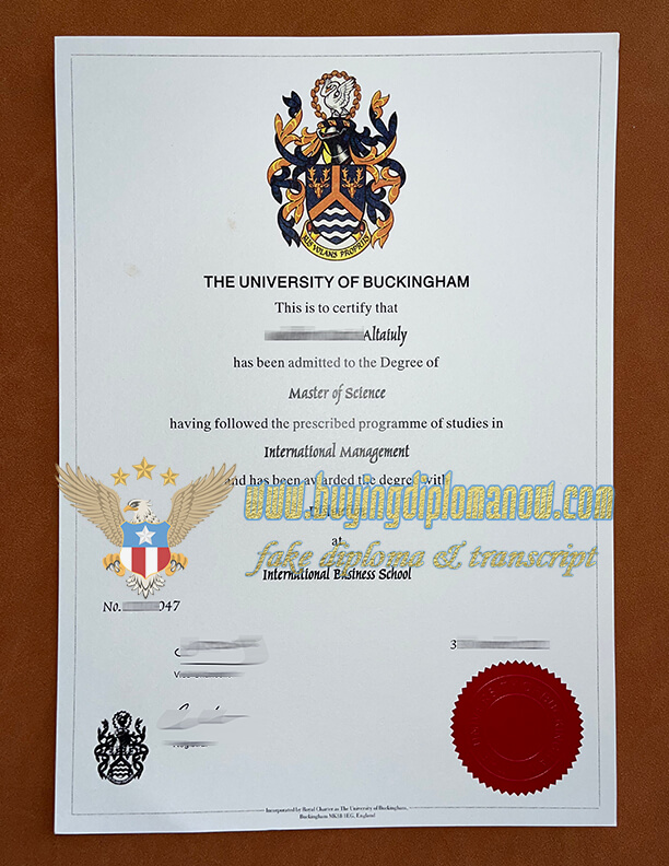 How to Fake a University of Buckingham diploma