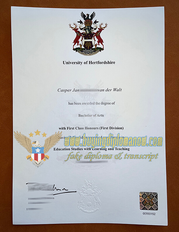 Where to University of Hertfordshire fake diploma