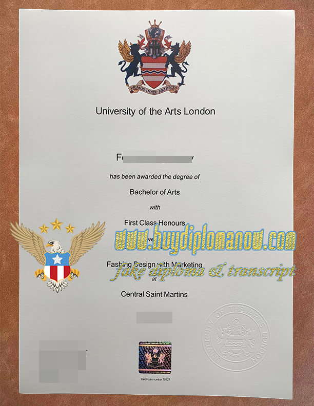 Make  a University of the Arts London fake diploma