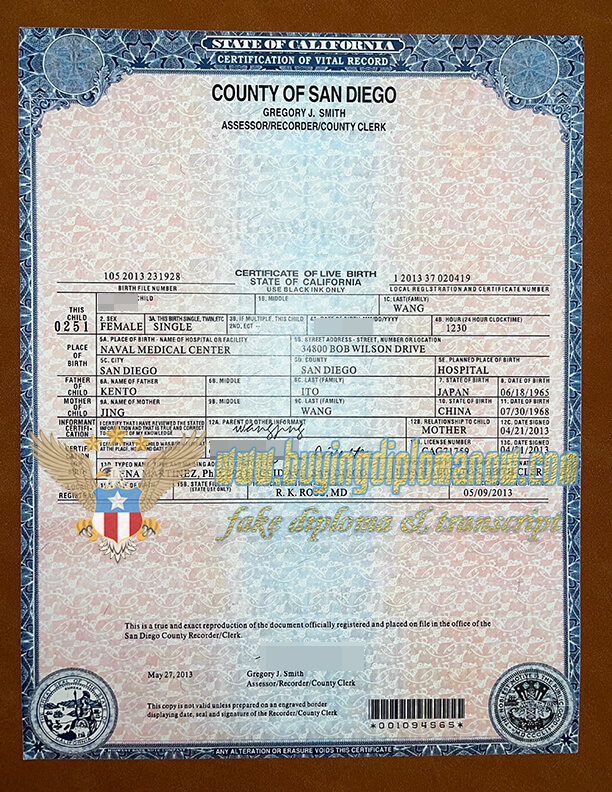 Buy a fake birth certificate