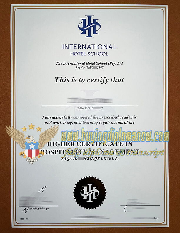 Where to fake International Hotel School Certificate