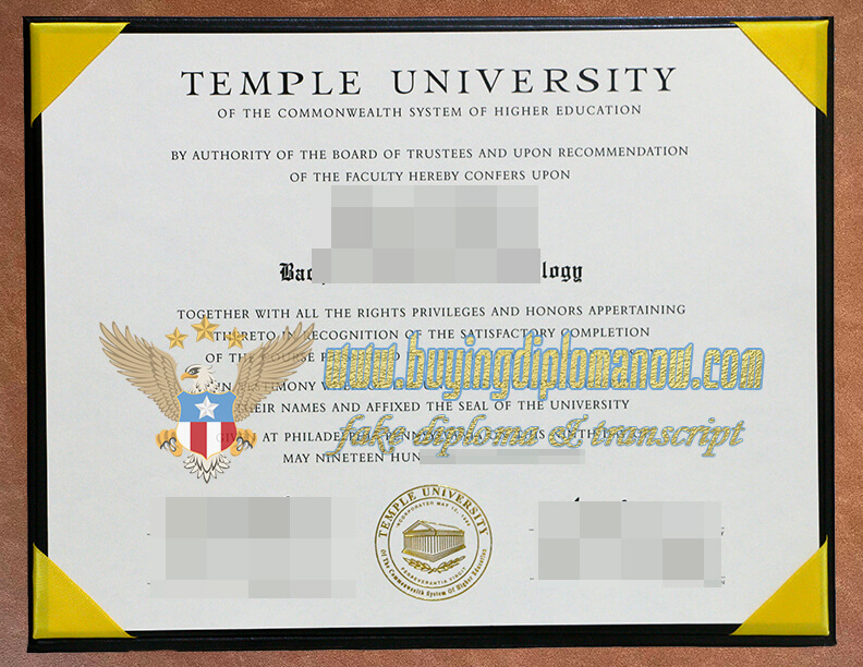 Fake Temple diploma