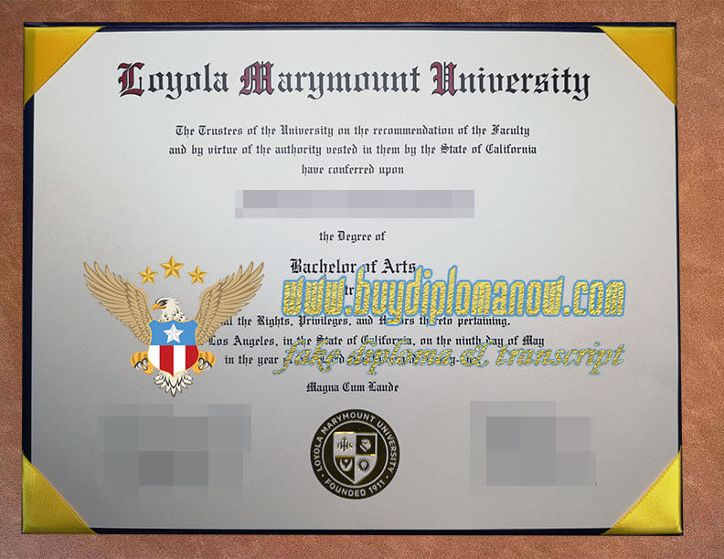 Loyola Marymount University fake degree