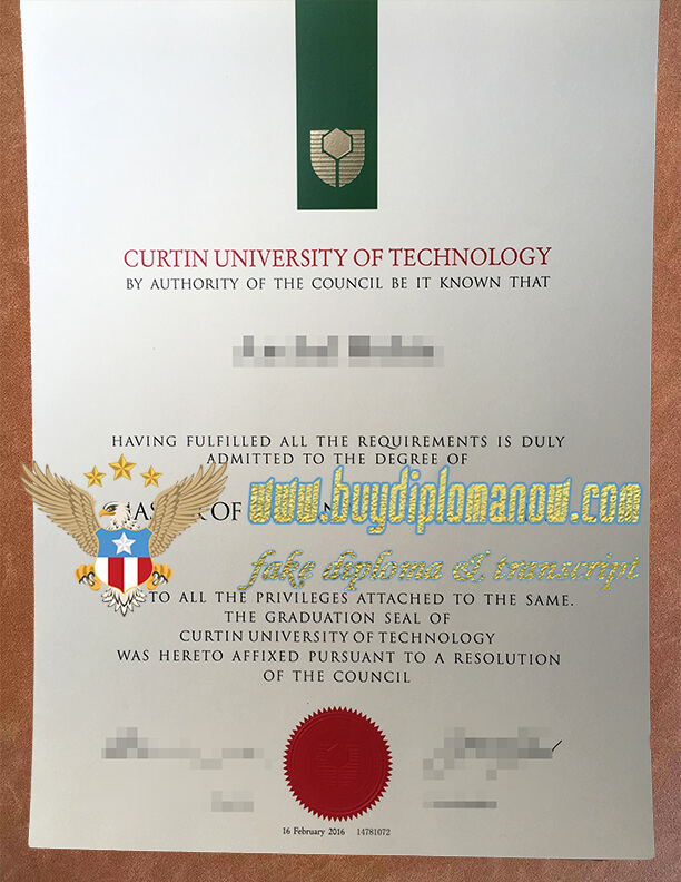 Curtin University fake diploma