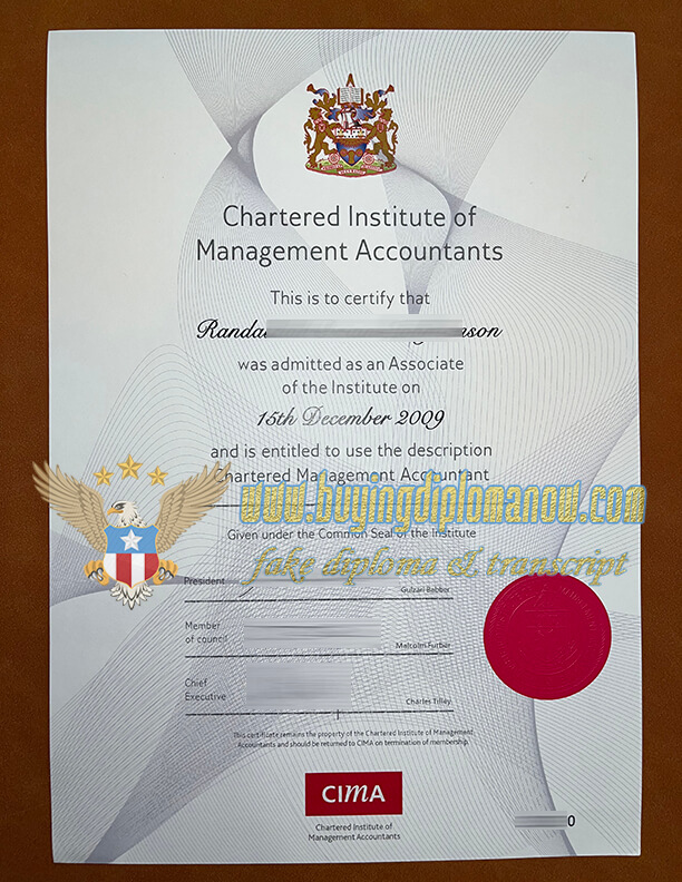 Where to CIMA fake certificate