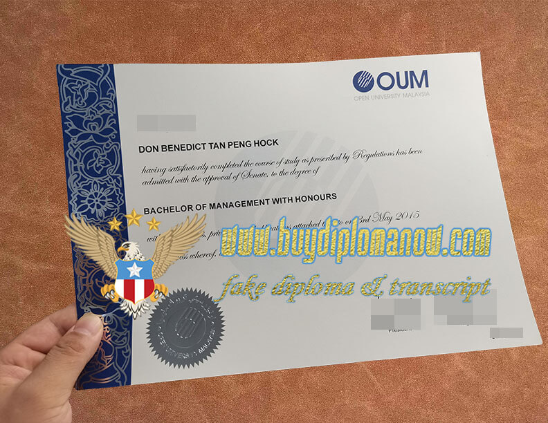 OUM fake diploma