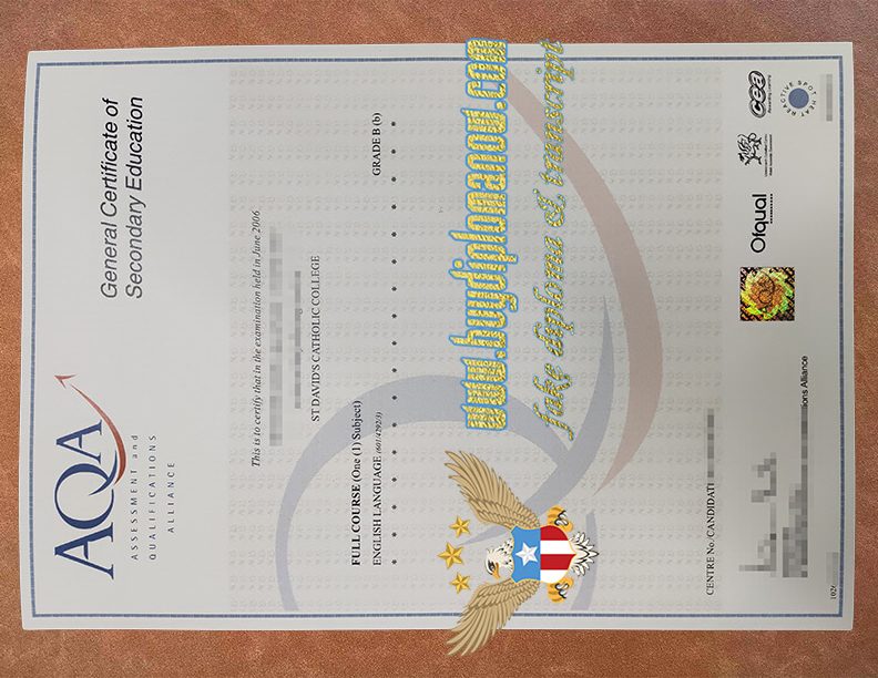 Buy a AQA fake certificate