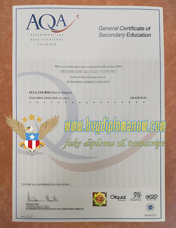 Buy an AQA fake diploma