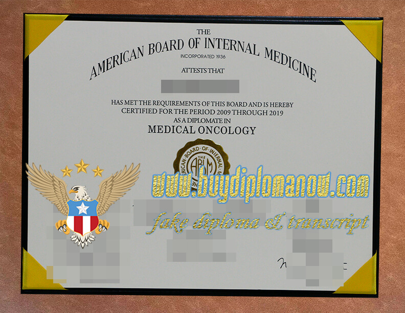 Buy a American Board of Internal Medicine (ABIM) fake certificate