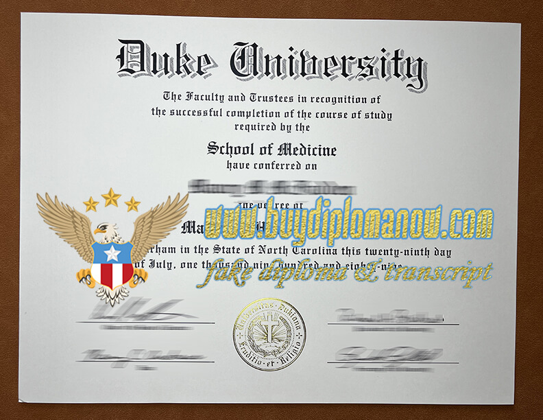 Order a Duke University fake diploma