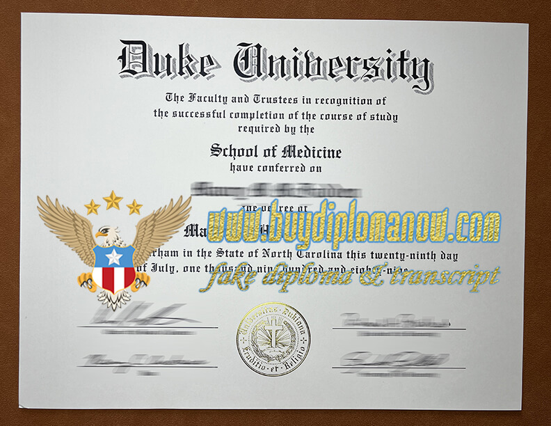 New Zealand orders Duke University fake diploma Order a Duke University fake diploma
