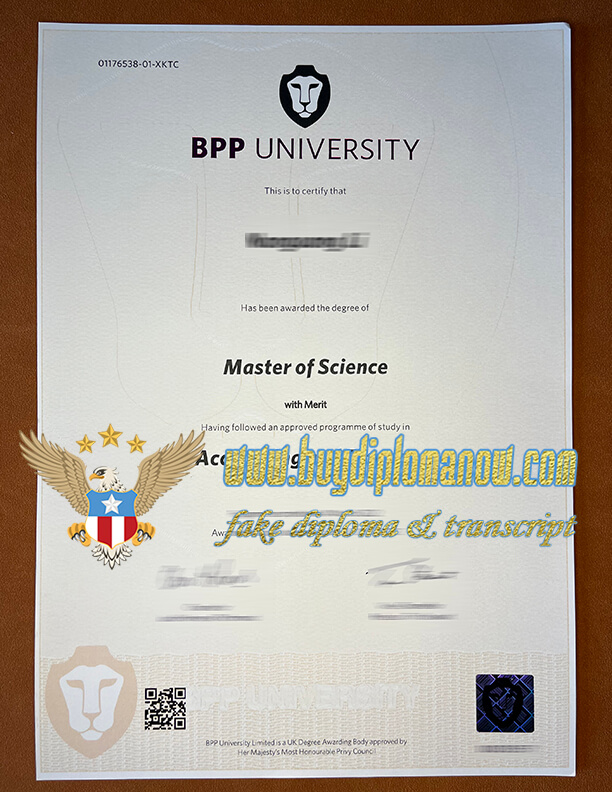 Buy a BPP University fake diploma