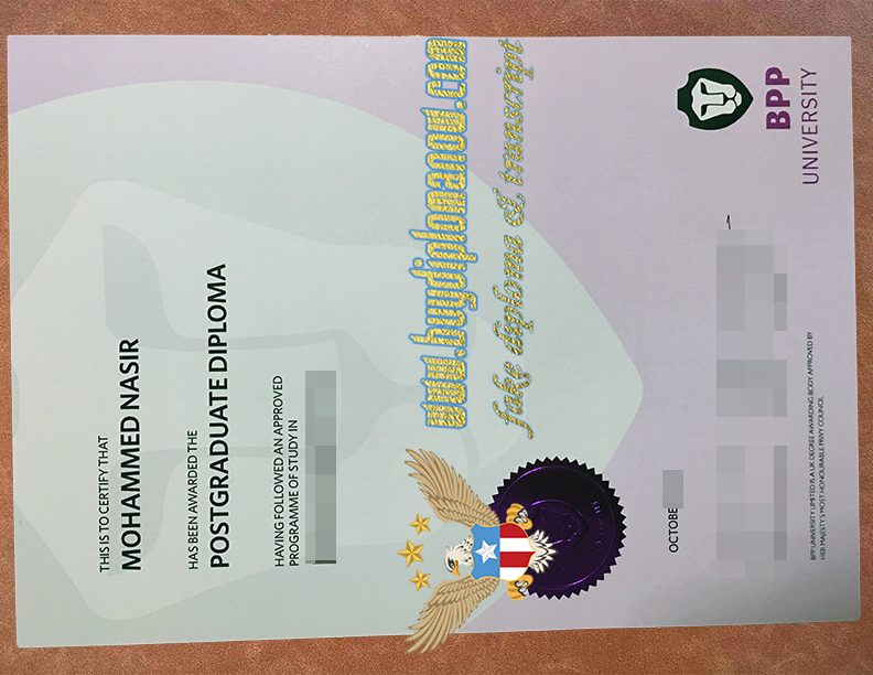 Buy a BPP fake certificate